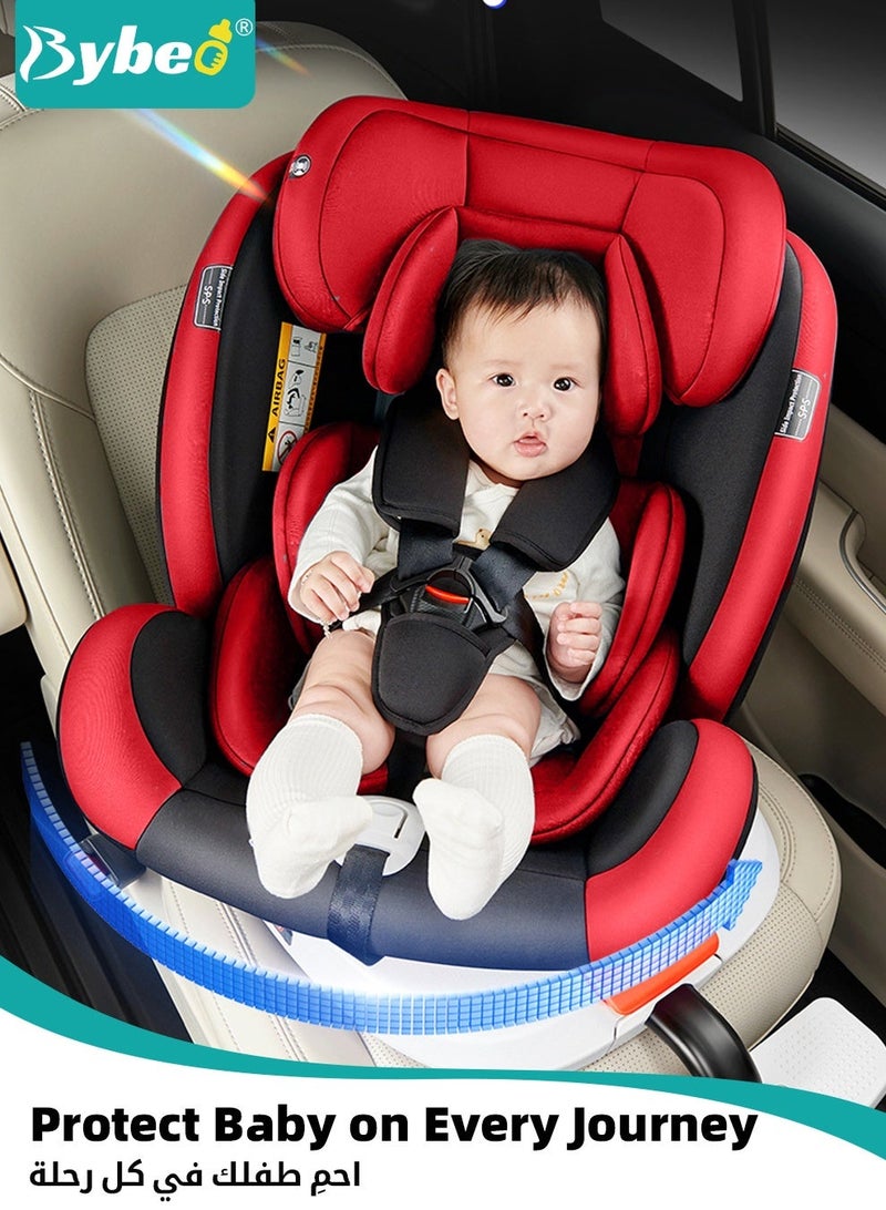 Bybeo ﻿Baby Safety Car Seat for Infant/Kids with ISOfix Interface and Load Leg, Convertible Toodler Car Seat with 5-Point Safety Harness and 10 Level Adjustable Headrest, Rearward/Forward Facing, Up to 36kg - Image 2